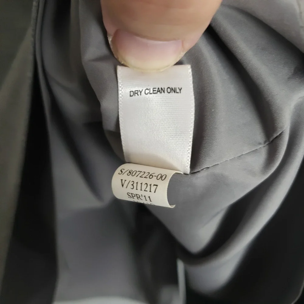 Banana Republic Size 8 Tall Stretch Wool Pencil Skirt Gray Modest Office Career - Picture 9 of 11